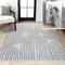 Jonathan Y Doodle Contemporary Glam Geometric Machine-Washable Cream/Dark Gray 8 ft. x 10 ft. Area Rug WSH310A-8 - alternate 1