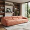 Homeroots 108" Orange Manufactured Wood Sofa 632704 - alternate 2