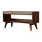 Homeroots 35in Brown Linen and Solid Wood Upholstered Storage Bench With Cabinet 717477 - alternate 4