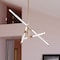 Vaxcel Avalon 3-Light 27 in W Muted Brass Gold Pendant Light, Frosted White Shade, Integrated LED P0426R - alternate 3