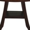 Homeroots Compact Curvilinear Teak Shower Or Outdoor Bench With Shelf In Brown Finish 376695 - alternate 2