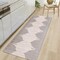 World Rug Gallery Bohemian Stripe Cushioned Anti Fatigue Standing Kitchen Mat 18 ft x 47 ft Cream WR10CREAM18X47 - alternate 1