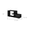 Homeroots 47in Black Cabinet Enclosed Storage TV Stand 490357 - alternate 4