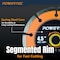 Powertec 4-1/2in Segmented Diamond Saw Blades for Angle Grinder, Diamond Blade for Cutting - 3PK 14003-P3 - alternate 3