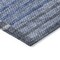 Homeroots 8' Denim Blue And Navy Blue Round Striped Washable Indoor Outdoor Area Rug 581691 - alternate 4