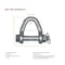 Mytee Products Web Sling Shackle - 2in w/ Quick Pin, 8,000 lbs WLL, 4PK WS-SHACKLE-2x4 - alternate 3