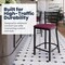 Flash Furniture HERCULES Black Ladder Back Metal Restaurant Counter Stool - Burgundy Vinyl Seat, 2PK 2-XU-DG697BLAD-24-BURV-GG - alternate 4