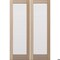 Doornmore G101, 66.5" x 98" ( 2x32" Door) Left Hand, Mahogany Full Lite Exterior Door G101-SW-3296_2_LI - alternate 2