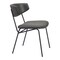 Homeroots Set of Two Gray and Black Upholstered Faux Leather Open Back Dining Side Chairs 555809 - alternate 5