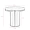 Homeroots 22" Gold And White Marble And Stainless Steel Round End Table 544063 - alternate 4