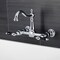 Kingston Brass Two-Handle Wall Mount Bridge Kitchen Faucet, Polished Chrome KS1261PKL - alternate 2
