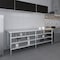 Amgood 30in D x 96in L Stainless Steel Table, Three Undershelves AMG WT-3096-3SH-Z - alternate 2