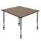 Regency Square Kee Height Adjustable Classroom Activity Table, 48 in W, 48 in L, Noble Oak TB4848NOAPGY - alternate 1