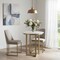 Homeroots 36" Gray Marble Pedestal Base Round Top Dining Table 604020 - alternate 2