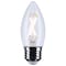 Satco 3 Watt B11 LED Medium Base Clear 3000K CCT 120 Volt S12499 - alternate 2