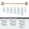 Amerock Exceed 12 inch 305mm Center-to-Center Golden Champagne Appliance Pull BP36924BBZ - alternate 3