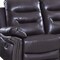 Homeroots 90" Brown Faux Leather Sofa With Black Legs 329417 - alternate 2
