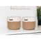 Homeroots Set of Two White and Natural Jute Rope Baskets, 2PK 399242 - alternate 2