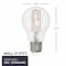 Bulbrite LED Filament PK of 8, 7 W Dimmable A19 Light Bulb with Clear Finish and Medium Screw E26 Base, 4000K 861628 - alternate 3