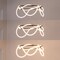 Jonathan Y Lisette 25" Contemporary Minimalist 360 Adjustable Silicone Rope Dimmable Integrated LED Chandelier,  JYL7140B - alternate 6