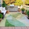 Homeroots 9' X 12' Artichoke Green And Taupe Abstract Washable Indoor Outdoor Area Rug 630427 - alternate 5