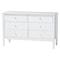 Baxton Studio Hoffman Dresser with Scalloped Apron and Turned Legs, White 272-14816-ZORO - alternate 1