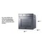 Summit 24in Wide Gas Wall Oven SGW243SS - alternate 2