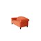 Homeroots 92" Orange Velvet Sofa With Black Legs 530490 - alternate 2