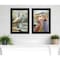 Homeroots Set Of Two Blue Heron Duet Black Framed Print Wall Art, 2PK 408044 - alternate 2