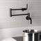 Kingston Brass Wall Mount Pot Filler Faucet, Matte Black KS4100KL - alternate 3