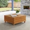 Alaterre Furniture Barton Outdoor Eucalyptus Wood Coffee Table with Lift Top Storage Compartment, Brown 80-OUTD-WD-STCT - alternate 3