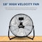 Edendirect 18 in. 3 Speed Black Floor Fan for living room ZR-HIFANXFLOOR18 - alternate 2