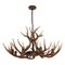 Jonathan Y Eldora 36" 8-Light Rustic Farmhouse Adjustable Resin Antler LED Chandelier, Brown JYL6319A - alternate 3