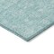 Homeroots 3' X 5' Aqua And Ivory Floral Washable Indoor Outdoor Area Rug 582320 - alternate 6