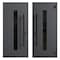 Vdomdoors Front Exterior Prehung Steel Door Ronex0130 Grey Sidelight Exterior Window Sidelite Entry Metal RONEX0130EXD-GRE-W36+16 X H80-RH-I - alternate 4