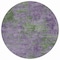 Homeroots 8' Purple And Green Round Abstract Washable Indoor Outdoor Area Rug 609390 - alternate 4