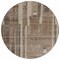 Homeroots 8' Brown And Beige Round Striped Washable Indoor Outdoor Area Rug 602763 - alternate 3