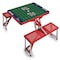Picnic Time Family Of Brands New England Patriots - Football Field - Picnic Table Portable Folding Table with Seats, (Red) 811-00-100-195-2 - alternate 1