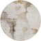 Homeroots 8' Beige Ivory And Taupe Round Abstract Washable Indoor Outdoor Area Rug 582658 - alternate 4