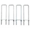 Mytee Products 18in Square 5/8in-11 U-Bolt Kit with Tie Bars, Hex Nuts & Lock Washers UBSB-18 - alternate 4