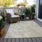 Homeroots 5' X 8' Beige And Silver Abstract Washable Indoor Outdoor Area Rug 618353 - alternate 4
