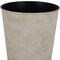 Homeroots 5in Cream Recycled Plastic Indoor Outdoor Round Pot Planter 488311 - alternate 2