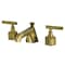 Kingston Brass Widespread Bathroom Faucet with Brass Pop-Up, Antique Brass KZ4463CML - alternate 1