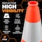 Xpose Safety Traffic Safety Cone, 12 in, PVC, 6 in Reflective Collar, Orange, 48 pk OTC12-4-48-X - alternate 5