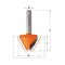 Cmt LETTERING BIT D=1-1/8inx3/4in A=60 Degrees S=1/2in 849.501.11 - alternate 2