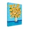 Trademark Fine Art Outdoor Canvas Art - Karrie Evenson 'Yellow Bouquet' Wall Art for Patios, or Gardens GRL01930-OC1419WR - alternate 1
