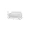 Homeroots 69in White And Silver Faux Leather Loveseat 329524 - alternate 2