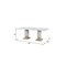 Homeroots 82" White and Natural Wood Pedestal Base Dining Table 642278 - alternate 5