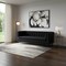 Homeroots 85" Black Velvet Wood Sofa 543930 - alternate 2