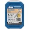 Kreg No, 6 x 1-1/4'' Square Fine Thread Pan Head Zinc Pocket-Hole Screw, 100 Ct. SPS-F125 - 100 - alternate 3